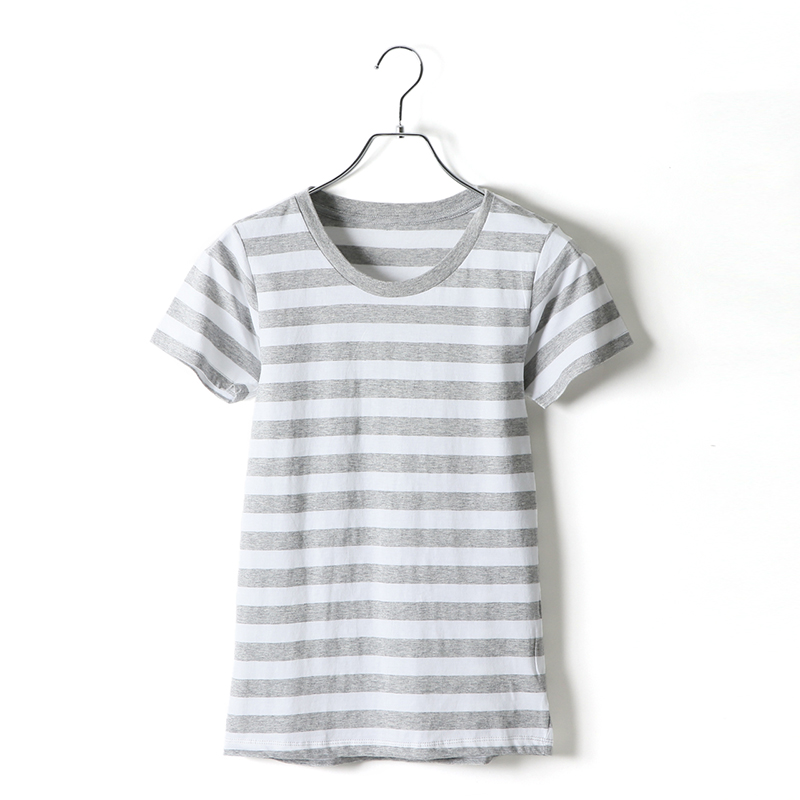 4.3ozレディースボーダーTシャツ