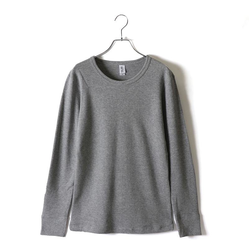 7.1ozワッフルロングスリーブTシャツ