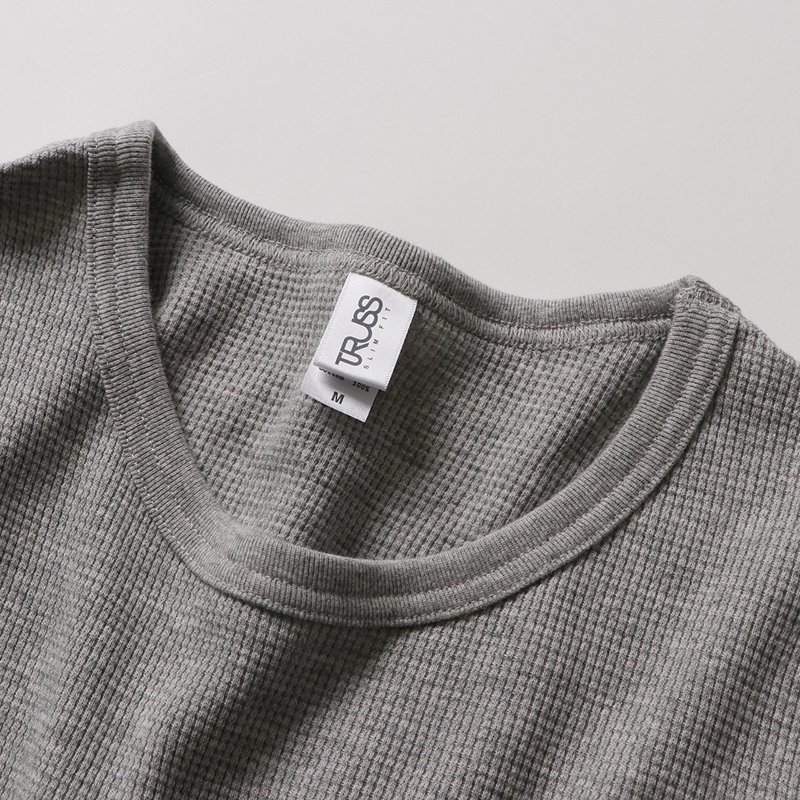 7.1ozワッフルロングスリーブTシャツ