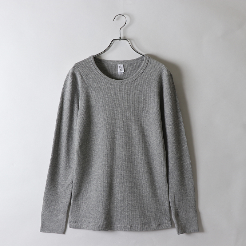 7.1ozワッフルロングスリーブTシャツ