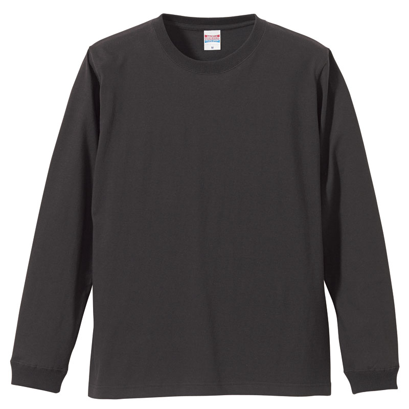 5.6ozロングスリーブ1.6インチリブTシャツ