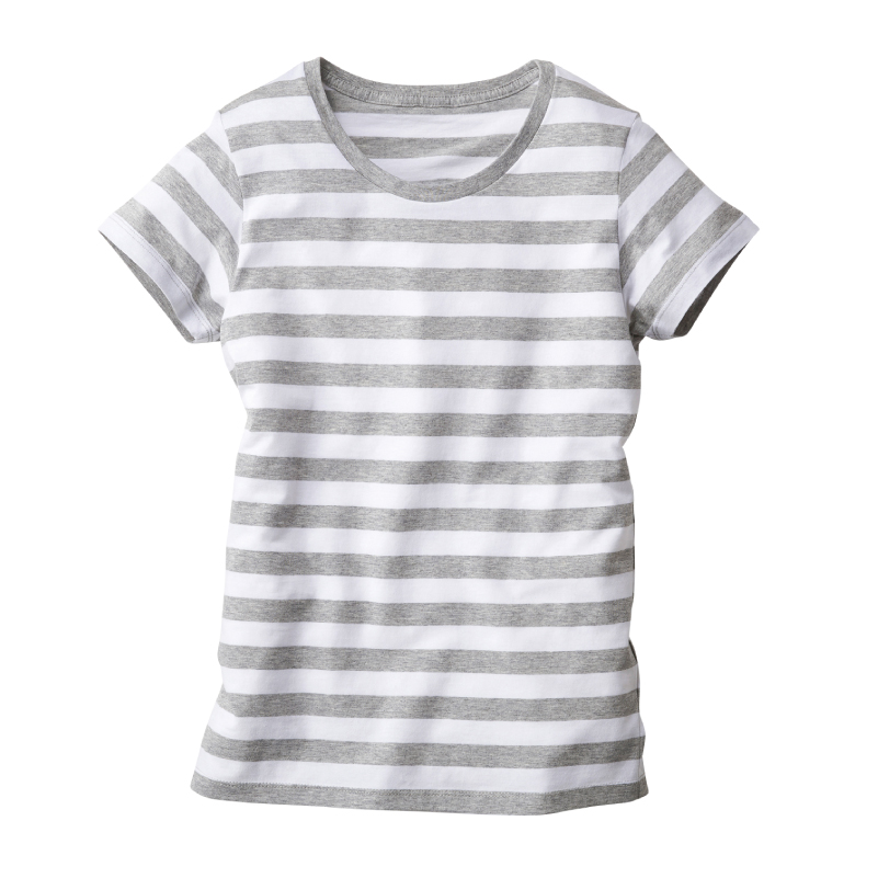 4.3ozレディースボーダーTシャツ