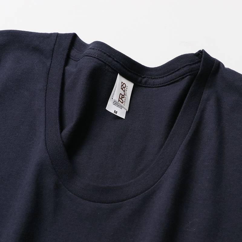 4.3ozスリムフィットUネックロングスリーブTシャツ