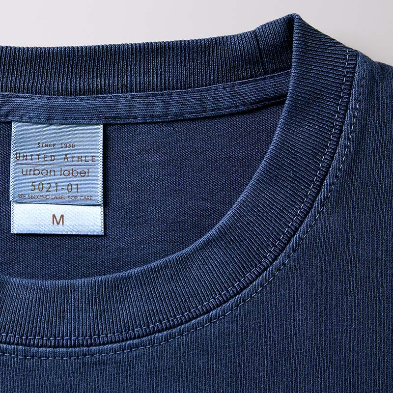 5.6ozピグメントダイロングスリーブTシャツ