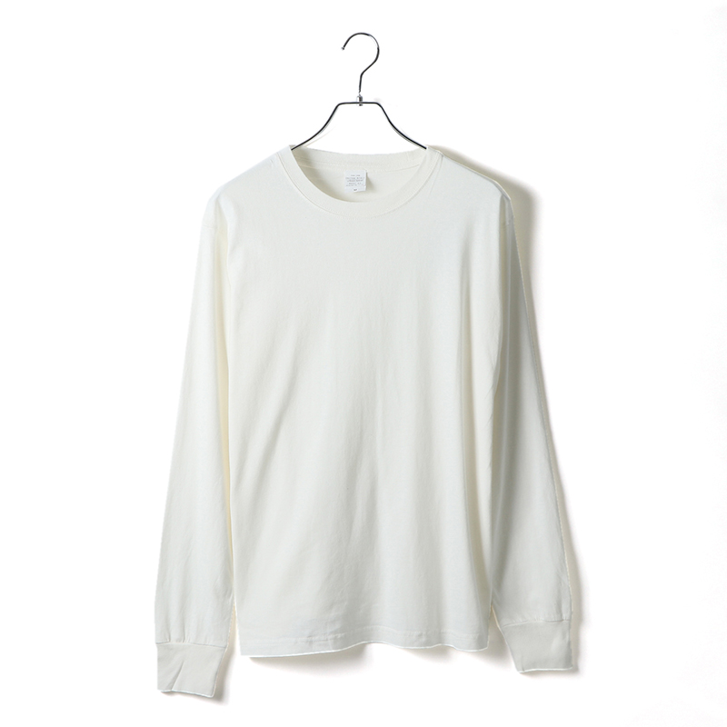 5.6ozピグメントダイロングスリーブTシャツ