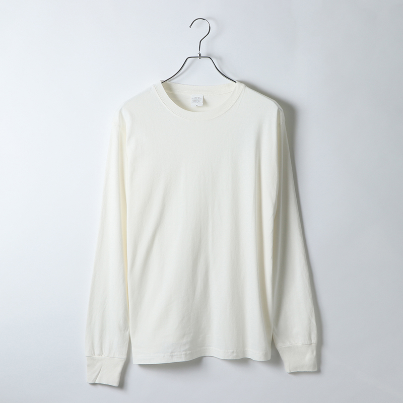5.6ozピグメントダイロングスリーブTシャツ