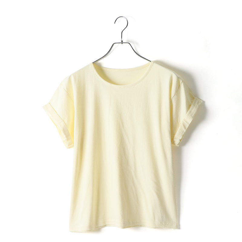 3.8ozレディースロールアップTシャツ