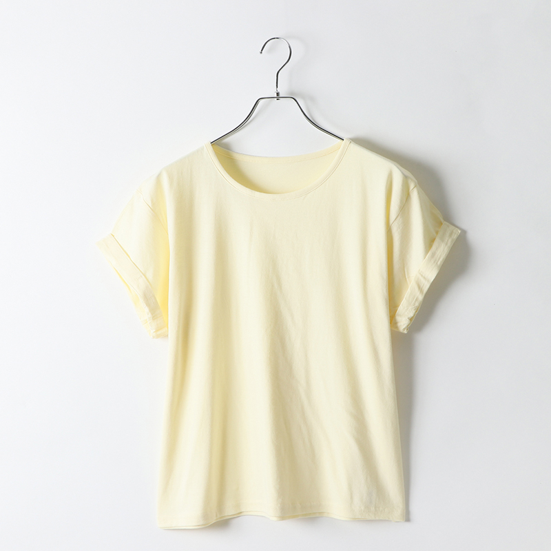 3.8ozレディースロールアップTシャツ
