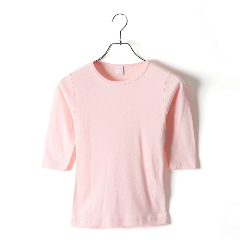 5.8ozレディース7分袖Tシャツ