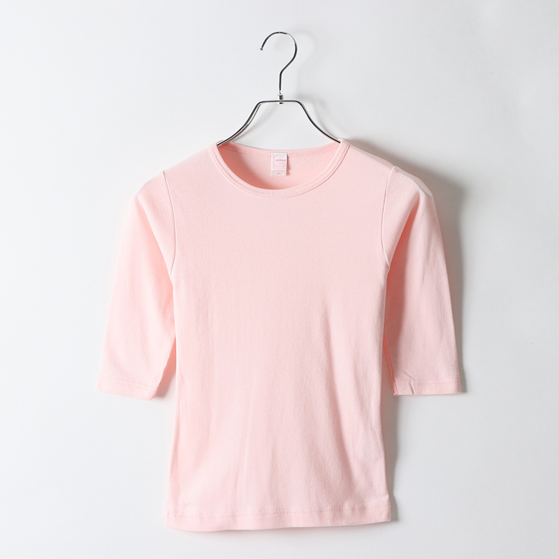 5.8ozレディース7分袖Tシャツ
